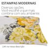 Peso de Porta Decorativo Almofada 1Kg Estampa Provence Gold
