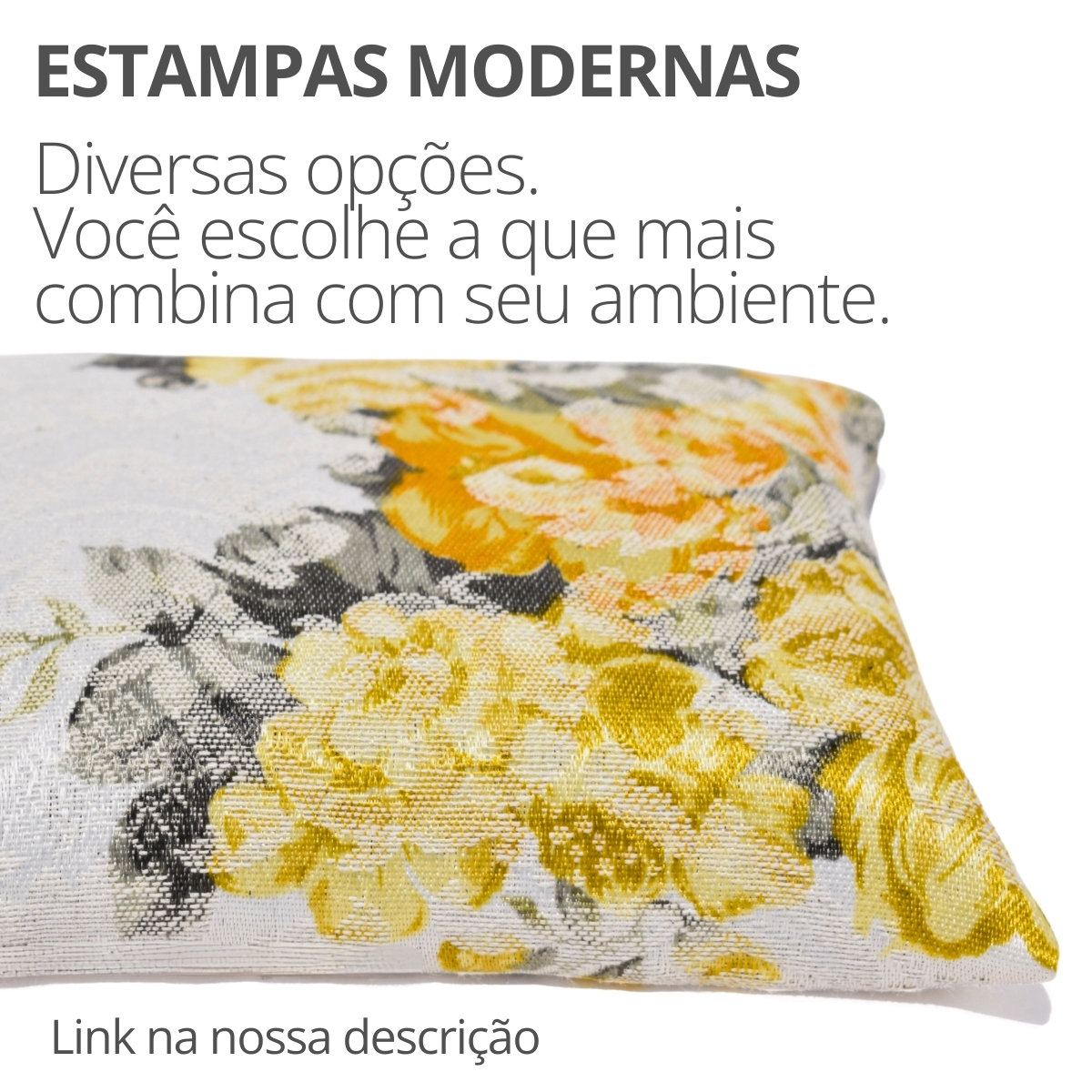 Peso de Porta Decorativo Almofada 1Kg Estampa Provence Gold