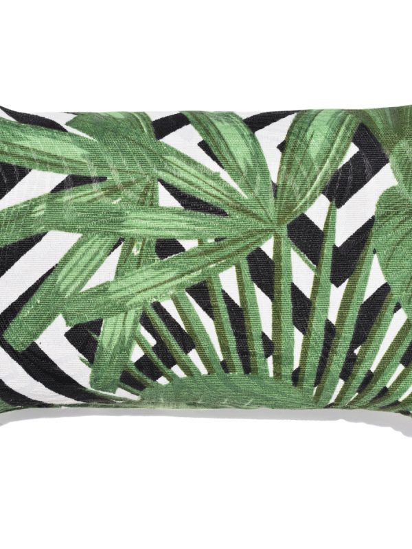Peso de Porta Decorativo Almofada 1Kg Estampa Tropical Verde