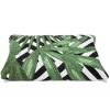 Peso de Porta Decorativo Almofada 1Kg Estampa Tropical Verde