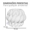 Vaso Decorativo Novelo 13cm em Cimento Artesanal Sala e Cozinha