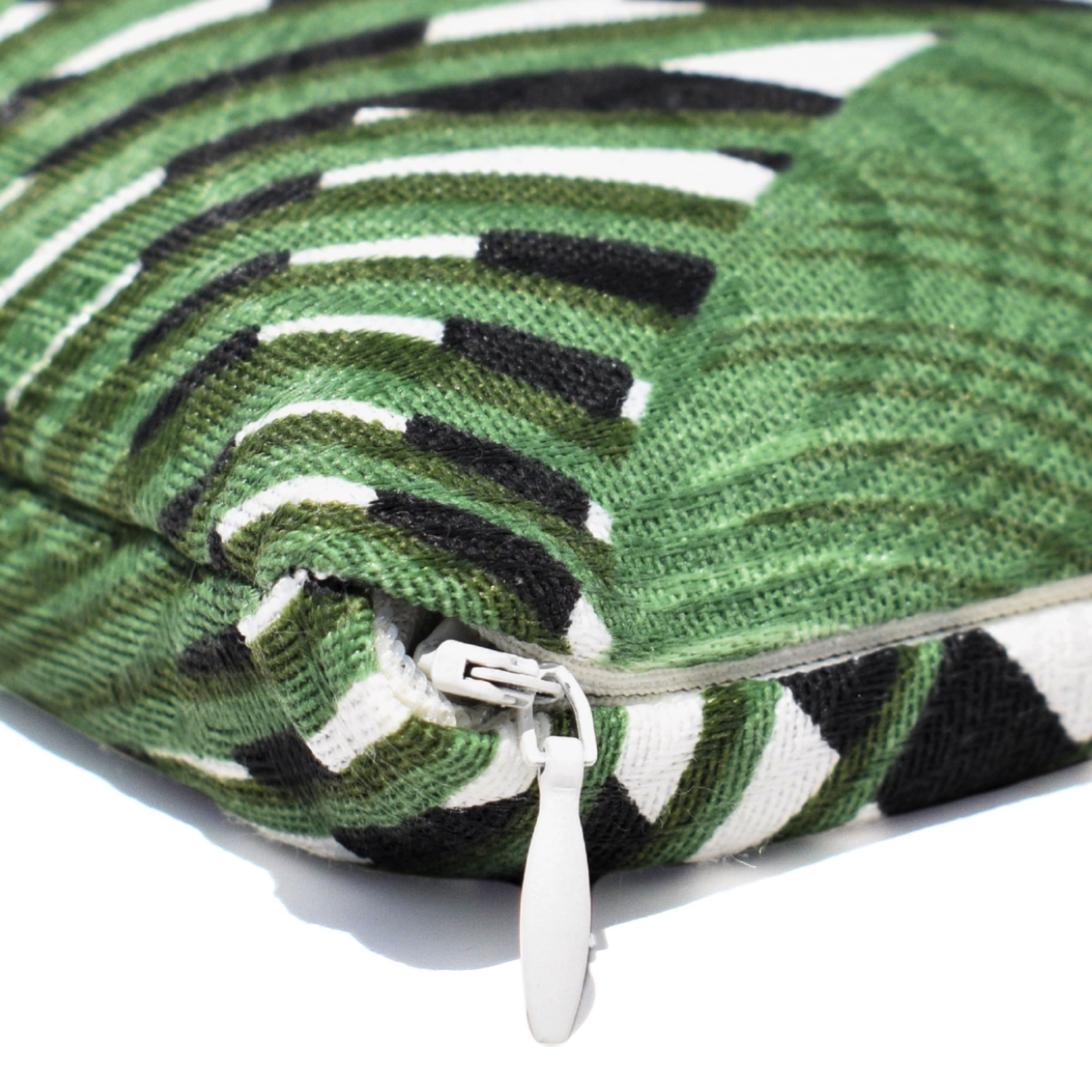 Peso de Porta Decorativo Almofada 1Kg Estampa Tropical Verde