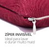 Peso de Porta Decorativo Almofada 1Kg Estampa Ondas Vinho