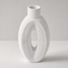 Vaso de Cimento Artesanal Eclipse — Decoração de Mesa, vista em perspectiva
