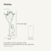 Medidas: Escultura Abraço com Arranjo de Flores Secas