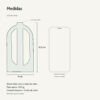 Medidas: Vaso Decorativo de Cimento Branco Solitário para Janela