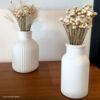 Foto real de cliente: Vaso Decorativo de Cimento com Flor Seca — Conjunto 2 Peças