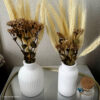Foto real de cliente: Vaso Decorativo de Cimento com Flor Seca — Conjunto 2 Peças