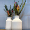 Foto real de cliente: Vaso Decorativo de Cimento com Flor Seca — Conjunto 2 Peças