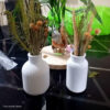 Foto real de cliente: Vaso Decorativo de Cimento com Flor Seca — Conjunto 2 Peças