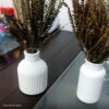 Foto real de cliente: Vaso Decorativo de Cimento com Flor Seca — Conjunto 2 Peças