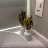 Foto real de cliente: Vaso Decorativo de Cimento com Flor Seca — Conjunto 2 Peças