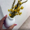 Foto real de cliente: Vaso Decorativo de Cimento com Flor Seca — Conjunto 2 Peças