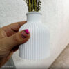 Foto real de cliente: Vaso Decorativo de Cimento com Flor Seca — Conjunto 2 Peças