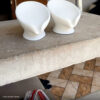 Saboneteira de Cimento Branco Egípcio — Design Moderno Foto real de cliente: Saboneteira de Cimento Branco Egípcio — Design Moderno