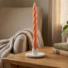 D_601436-MLB111286509361_052026-O.jpg Castiçal Artesanal com Pérolas em Cimento Branco — Aleta