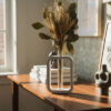 D_603766-MLB93849243465_092025-O.jpg Arranjo de Flores Secas com Vaso Retangular de Cimento