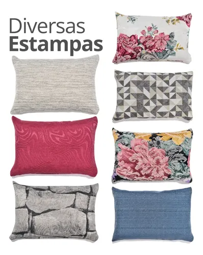 Peso de Porta Decorativo em Formato de Almofada — Estampas Diversas