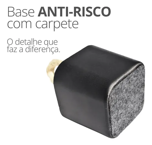Peso de Porta Cubo em Concreto Preto — Kit com 2 Peças