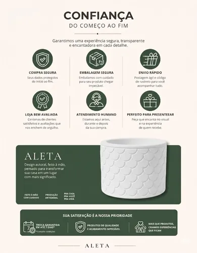 Arranjo de Flores Secas em Vaso de Cimento Branco Egípcio