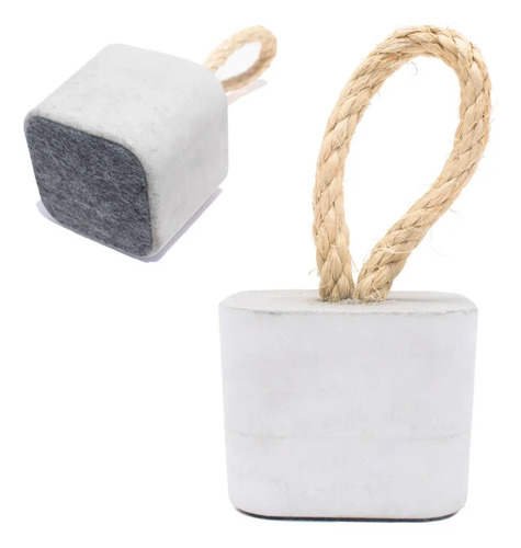 Peso de Porta de Concreto Cubo — Kit com 2 Peças