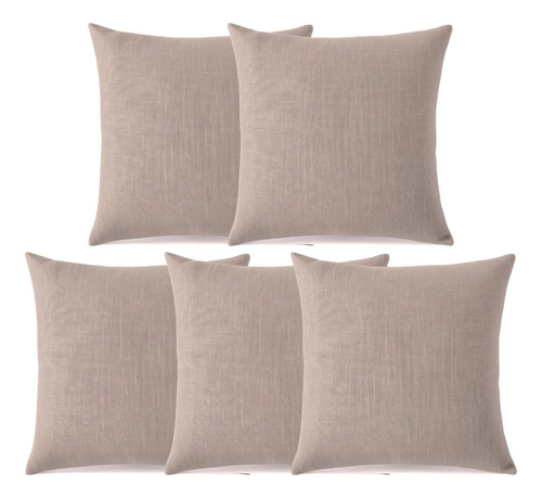 Capas de Almofada Decorativas 45x45 — Kit com 5 Peças