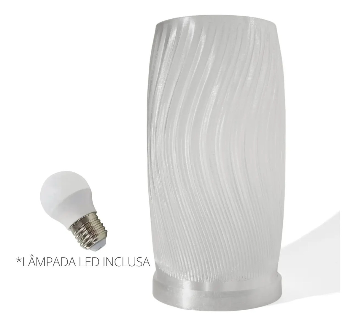 Abajur Vórtice com Lâmpada LED Inclusa