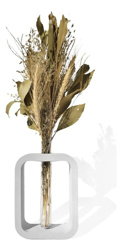 D_628787-MLB90029488979_082025-O.jpg Arranjo de Flores Secas com Vaso Retangular de Cimento