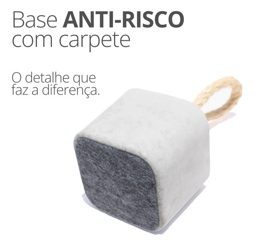 D_632563-MLB82582367563_022025-O.jpg Calço de Porta de Concreto Cinza Quadrado — Kit com 2
