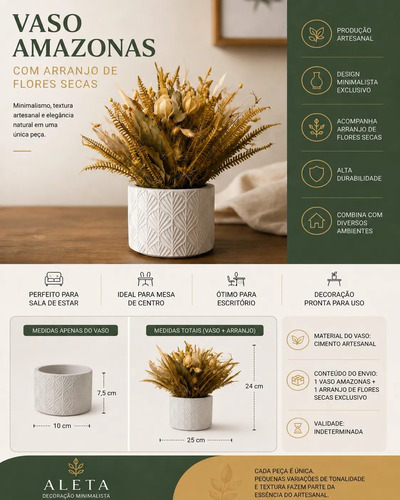 D_642821-MLB111940842771_052026-O.jpg Arranjo de Flores Secas com Vaso Amazonas em Cimento