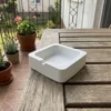 Cinzeiro de Cimento Branco Artesanal — Aleta Design