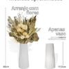 D_656777-MLB90170766260_082025-O.jpg Arranjo de Flores Secas em Vaso de Cimento com Listras