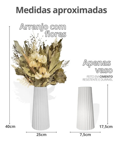D_656777-MLB90170766260_082025-O.jpg Arranjo de Flores Secas em Vaso de Cimento com Listras