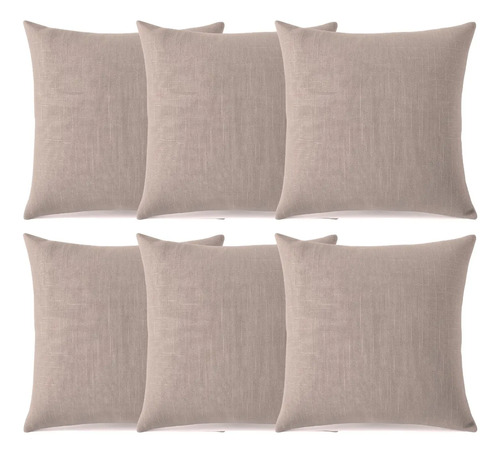 Capas de Almofada Decorativas para Sofá — Kit com 6 peças