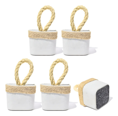Peso de Porta de Concreto Quadrado Aleta — Kit com 5 peças