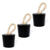 D_664310-MLB81991760687_012025-O.jpg Peso de Porta Redondo em Cimento Preto Fosco — Kit com 3