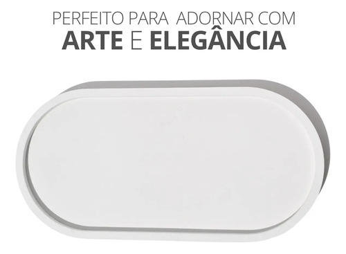 D_664771-MLB90631140388_082025-O.jpg Bandeja Oval de Cimento Artesanal para Decoração