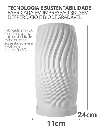 D_668832-MLB88233309120_072025-O.jpg Luminária de Mesa Vórtice em Cimento Branco Egípcio — Aleta