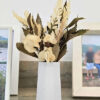 Arranjo de Flores Secas em Vaso de Cimento com Listras