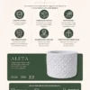 Arranjo de Flores Secas em Vaso de Cimento | Aleta Decoração