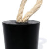 D_685247-MLB81991692717_012025-O.jpg Peso de Porta Redondo em Cimento Preto Fosco — Kit com 3