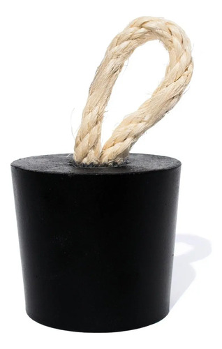 D_685247-MLB81991692717_012025-O.jpg Peso de Porta Redondo em Cimento Preto Fosco — Kit com 3