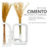 Vasos Decorativos de Cimento Branco Retangular com Janela