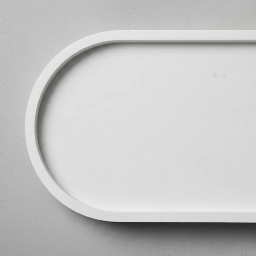 D_697215-MLB106900823422_022026-O.jpg Bandeja Oval de Cimento Artesanal Branco para Decoração