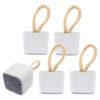 Peso de Porta de Concreto Quadrado Aleta — Kit com 5 Peças