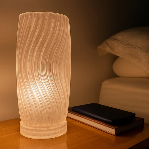 Abajur Vórtice com Lâmpada LED Inclusa — Aleta Design