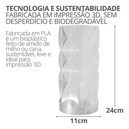 D_712218-MLB85560581259_062025-O.jpg Abajur Prisma de Cimento com Cristal e Lâmpada Led