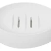 Saboneteira Oval de Cimento Branco para Banheiro | Aleta