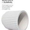 Vaso Decorativo de Cimento Branco Formato Garrafa Grécia