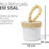 Calço de Porta em Cimento com Faixa de Sisal — Kit com 5